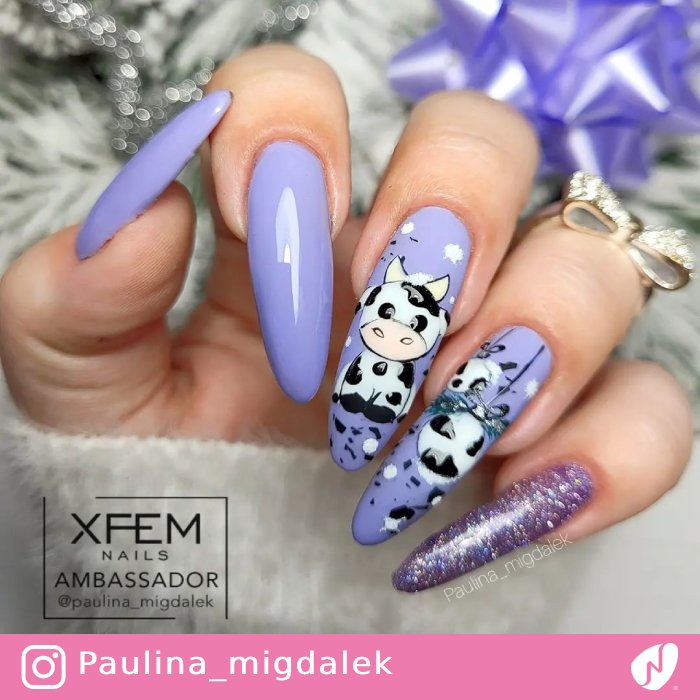 Cow Nails for Christmas